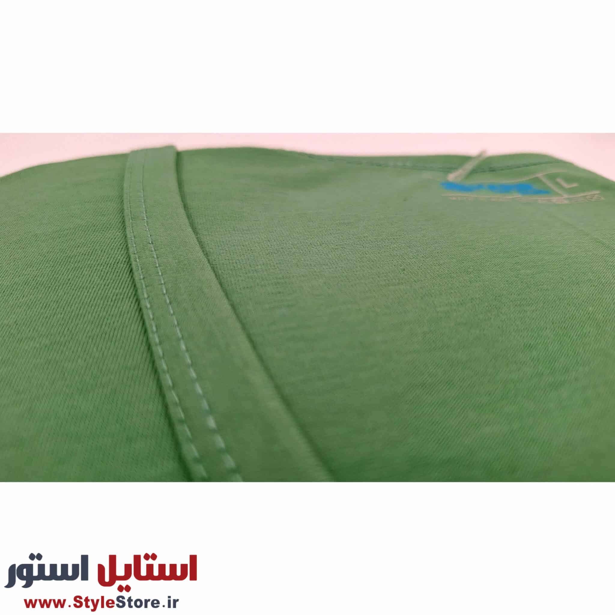 زیرپوش آستین دار مردانه حریر تن پوش مدل پنبه رنگ سدری — تصویر ۵