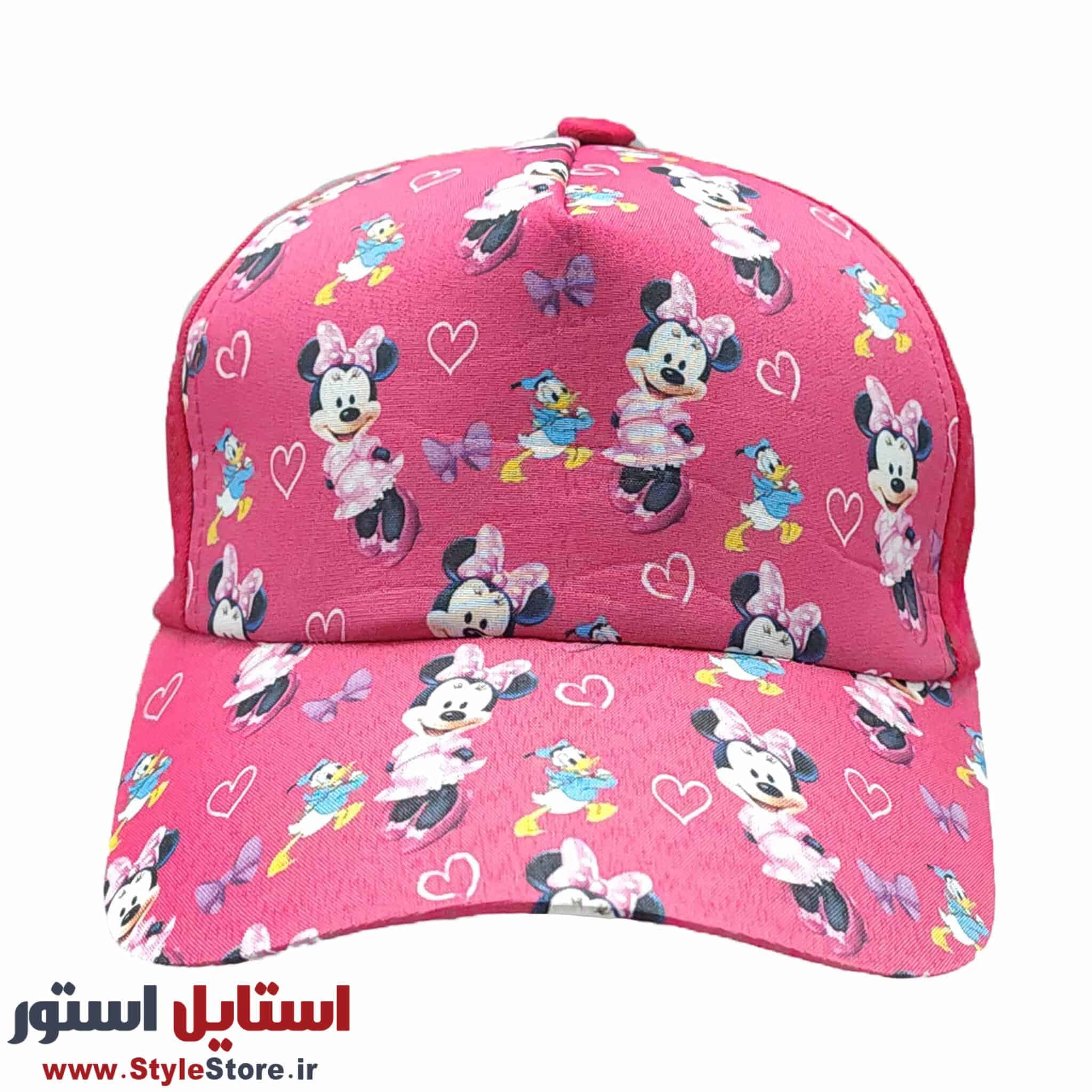 کلاه کپ دخترانه طرح میکی موس کد 51638 — تصویر ۲