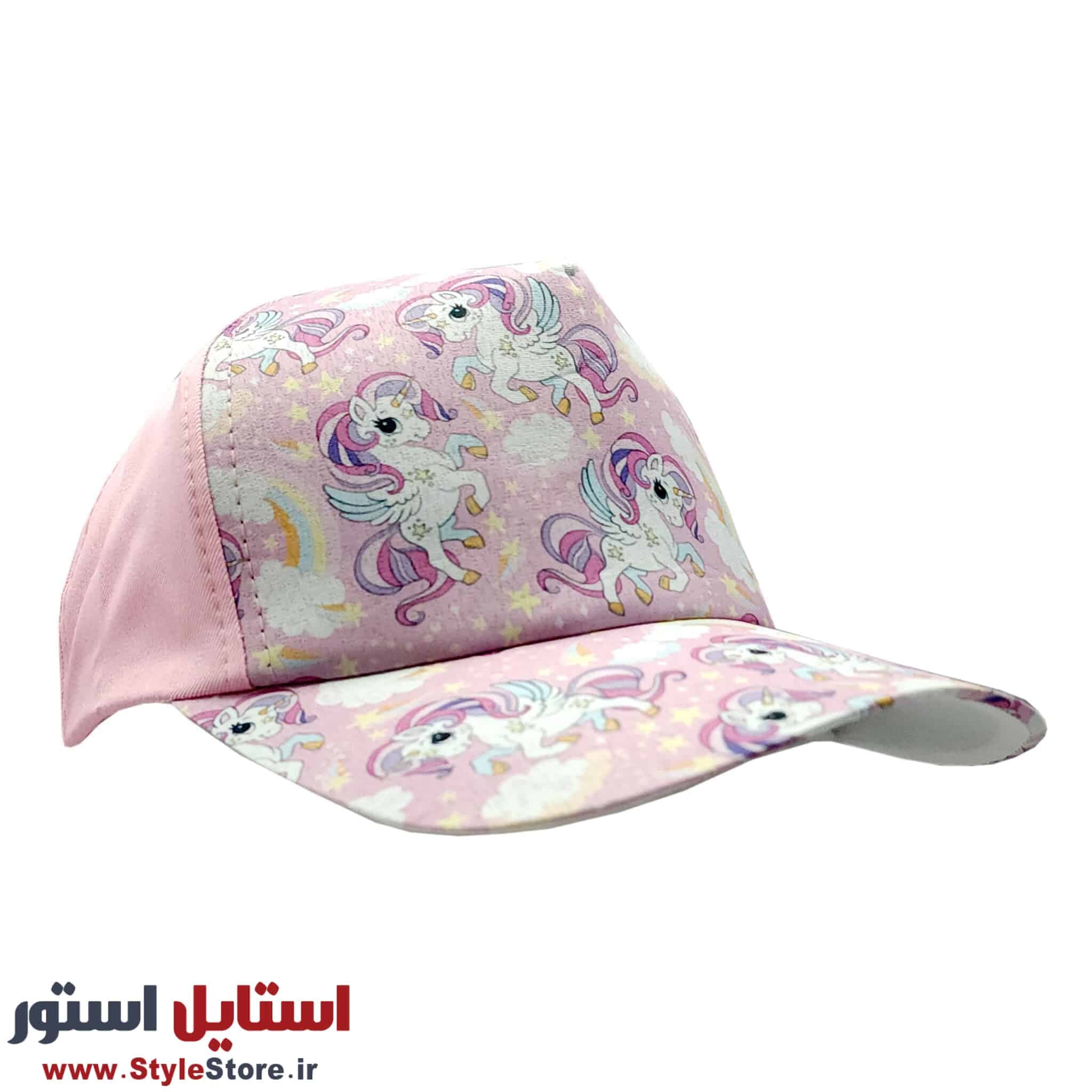کلاه کپ دخترانه طرح اسب تک شاخ کد 51639