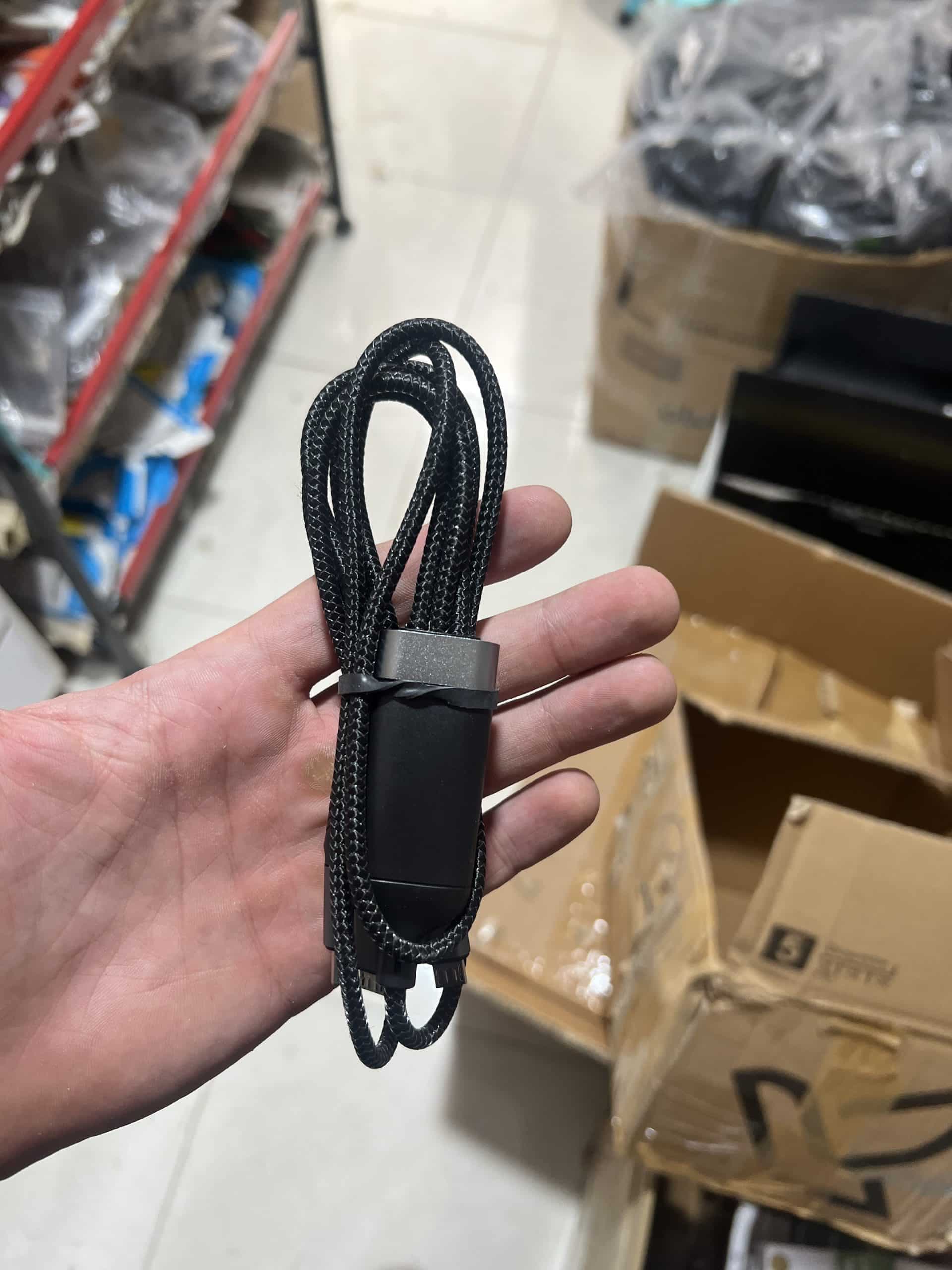کابل تبدیل USB به USB-C / microUSB / لایتنینگ مدل 100-W طول 1 متر — تصویر ۴