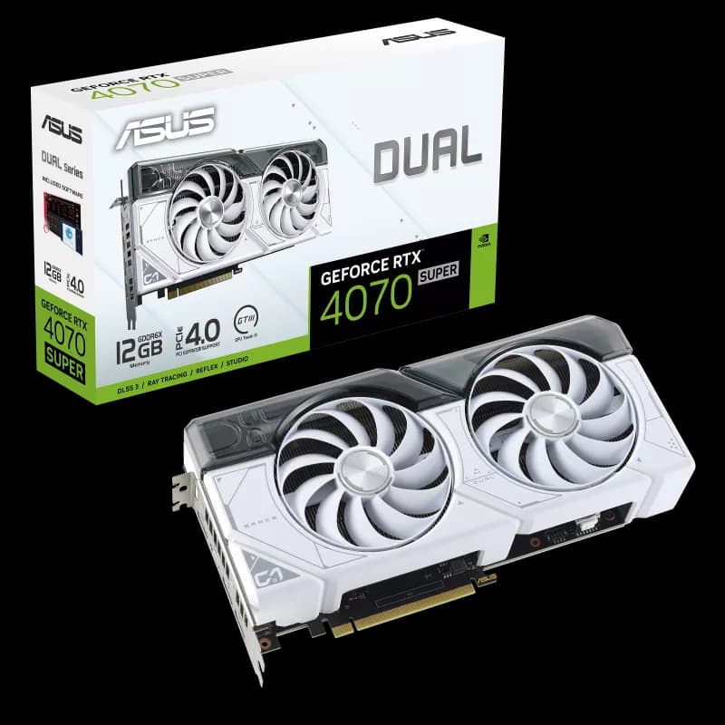 کارت گرافیک مدل ASUS Dual GeForce RTX 4070 SUPER White ایسوس
