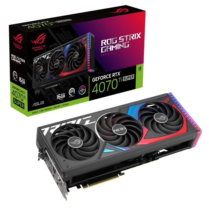 کارت گرافیک مدل Asus ROG Strix GeForce RTX 4070 Ti SUPER ایسوس