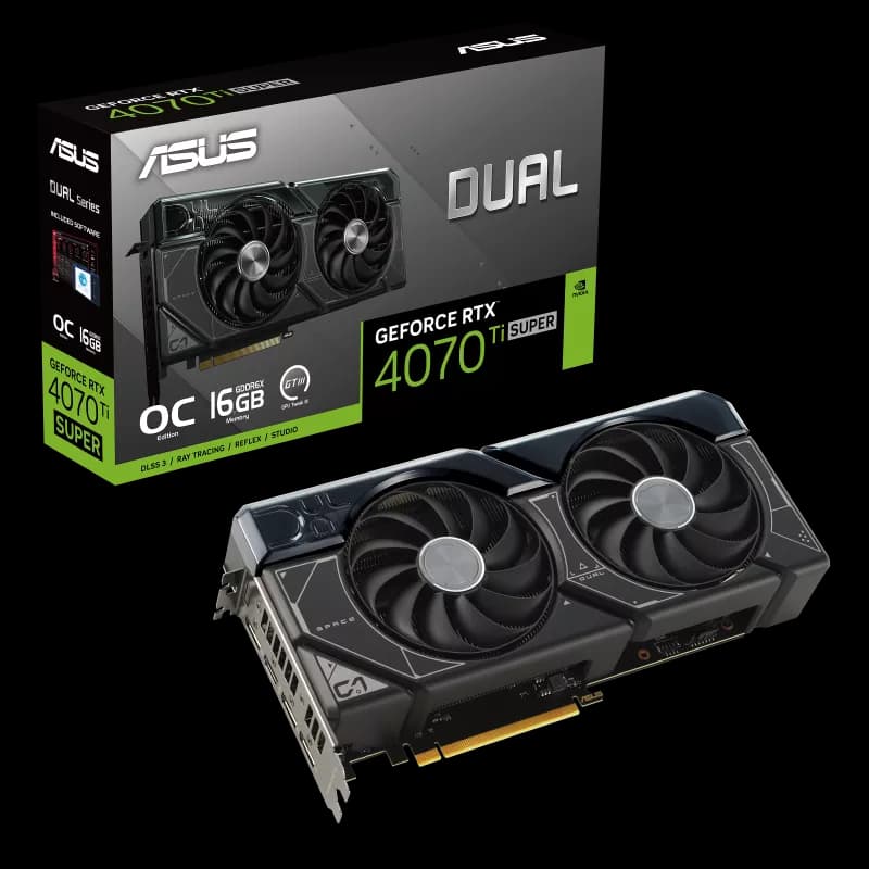کارت گرافیک مدل ASUS Dual GeForce RTX 4070 Ti SUPER OC ایسوس