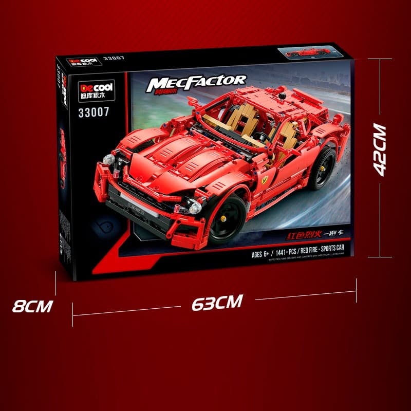 لگو ماشین فراری مدل MECFACTOR برند DECOOL کد 33007 — تصویر ۴