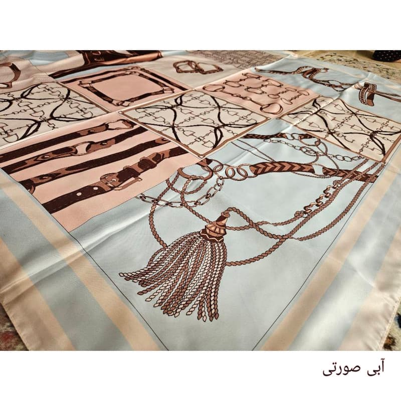 روسری زنانه مدل ابریشم توییل کد H03 — تصویر ۷