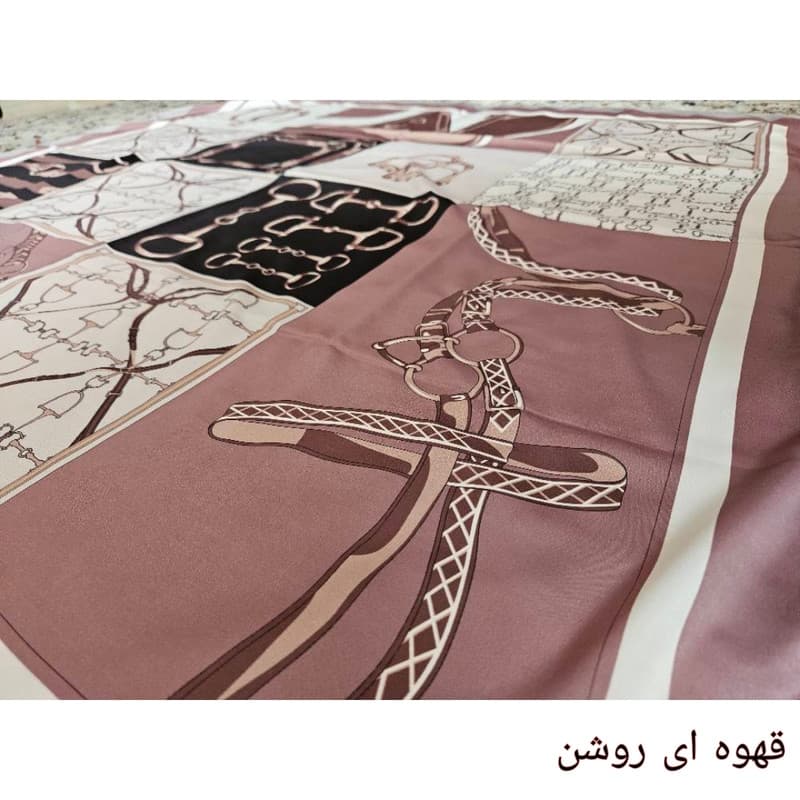 روسری زنانه مدل ابریشم توییل کد H03 — تصویر ۹