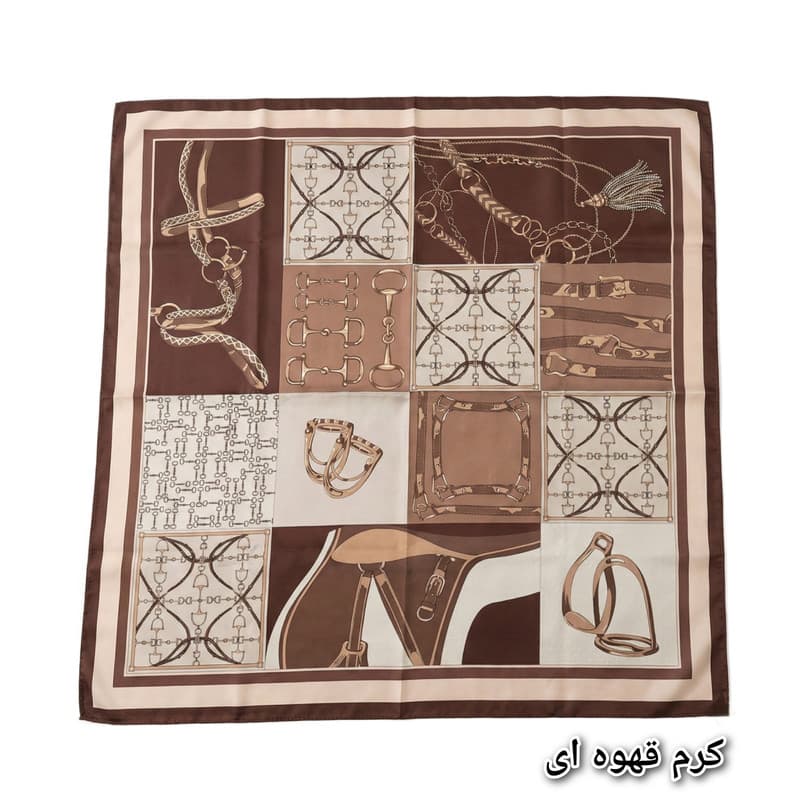 روسری زنانه مدل ابریشم توییل کد H03 — تصویر ۴