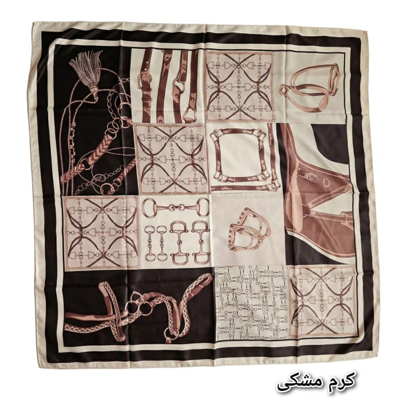 روسری زنانه مدل ابریشم توییل کد H03 — تصویر ۵