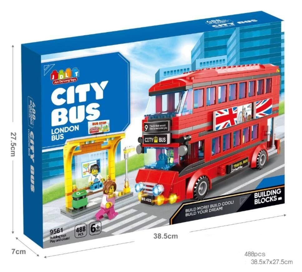 لگو اتوبوس لندن مدل CITY BUS برند JDLT کد 9561