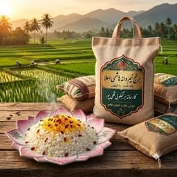 برنج نیم دانه هاشمی اعلا پاک شده بسته بندی 10 کیلویی ارسال رایگان — تصویر ۲