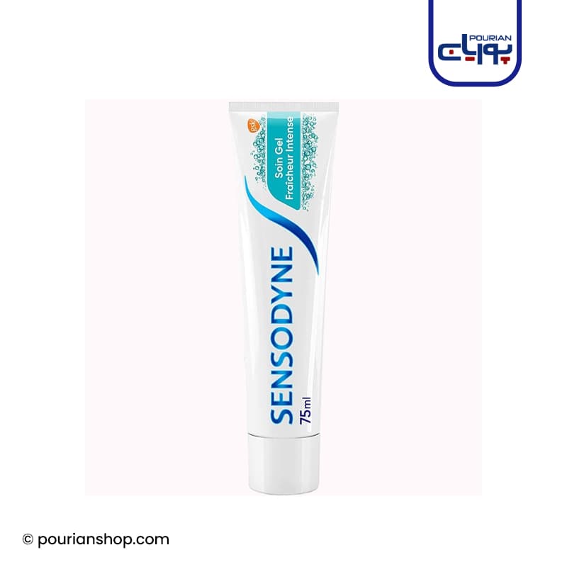 خمیر دندان سنسوداین مدل SOIN GEL FRAICHEUR INTENSE وزن 75 گرم