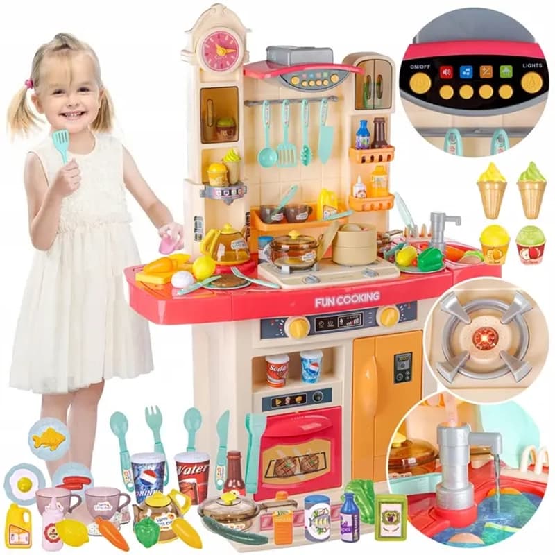 ست اسباب بازی آشپزخانه 74 قطعه مدل Fun Kitchen کد 998B — تصویر ۵