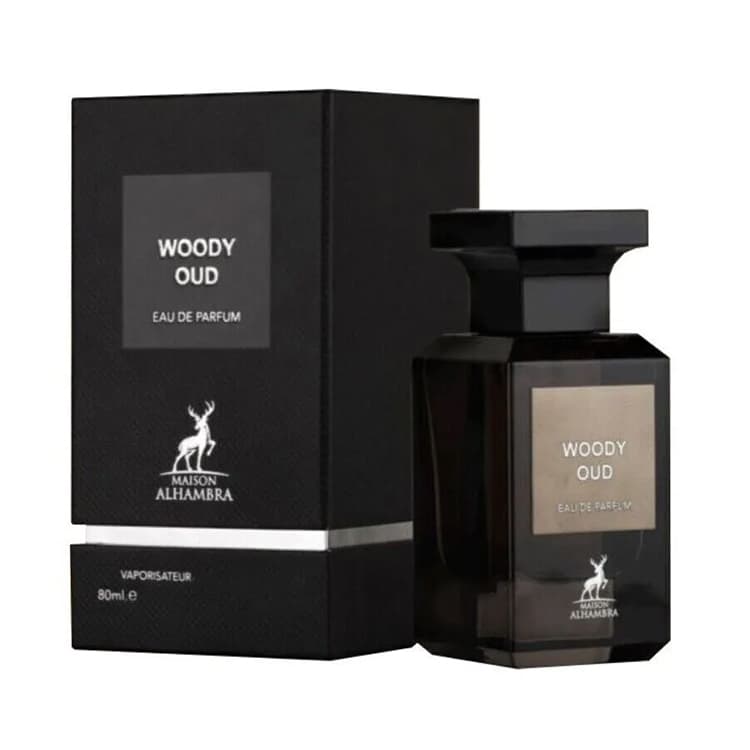 ادو پرفیوم مردانه و زنانه Maison Alhambra Woody Oud حجم 100 میلی لیتر — تصویر ۲