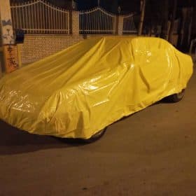 چادر ماشین ضد آب سیلور مخصوص کوییک اس (Quik S )(جنس شمعی یا پشت نقره)(چهار فصل و مقاوم به آفتاب ، سبک و کم حجم) — تصویر ۷