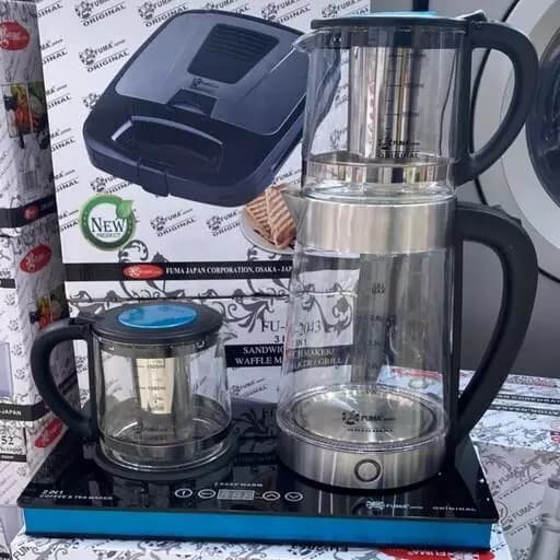 چای ساز فوما مدل FU-2053 دو قوری استفاده بصورت روهمی و کنارهمی — تصویر ۳