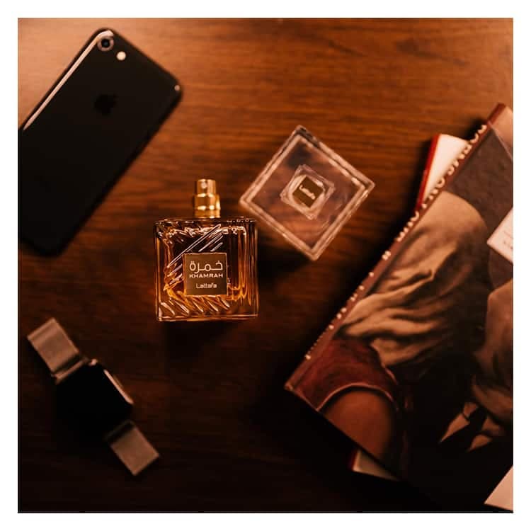 ادو پرفیوم مردانه و زنانه Lattafa Perfumes Khamrah حجم 100 میلی لیتر — تصویر ۵