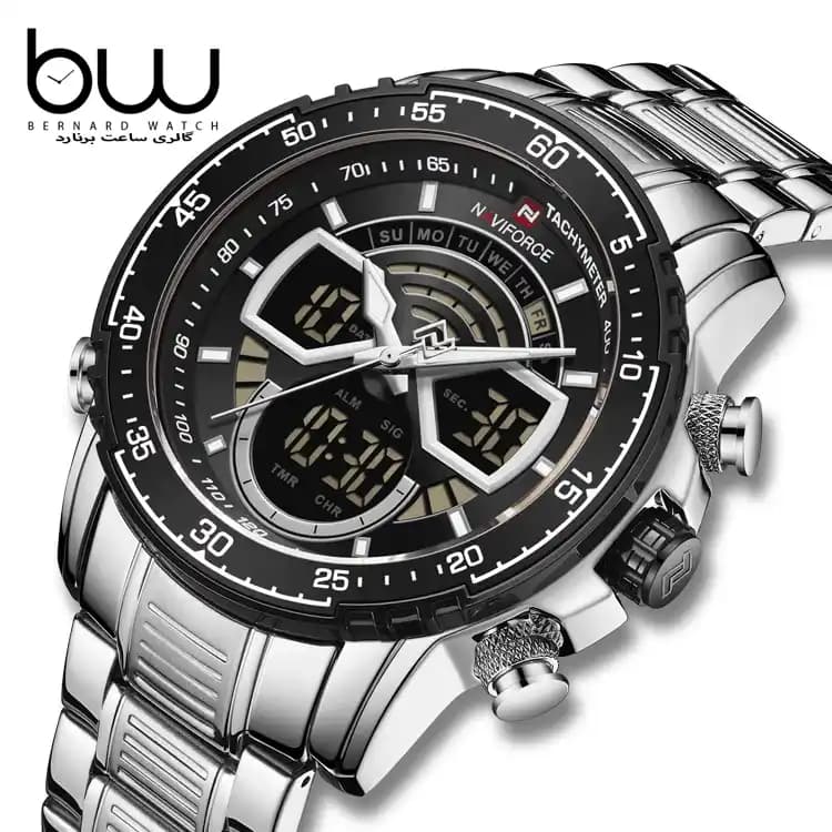 ساعت نیوی فورس مردانه | Naviforce 9189 Silver — تصویر ۲