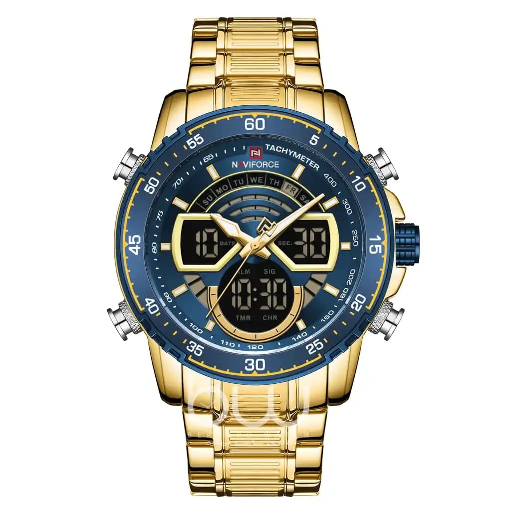 ساعت نیوی فورس مردانه | Naviforce 9189 Gold