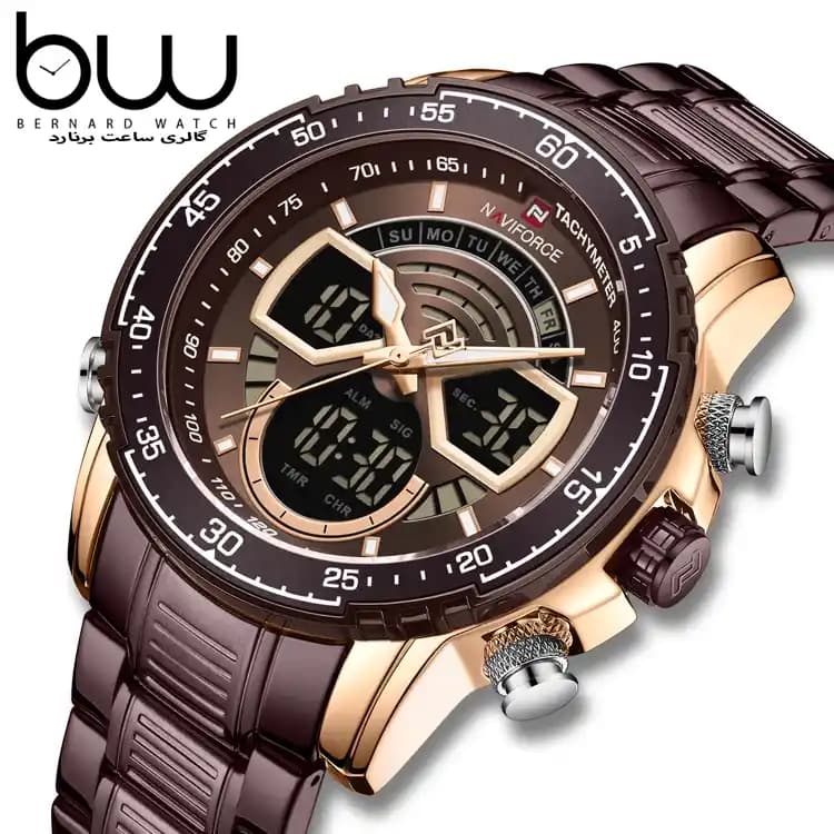 ساعت نیوی فورس مردانه | Naviforce 9189 Brown — تصویر ۲