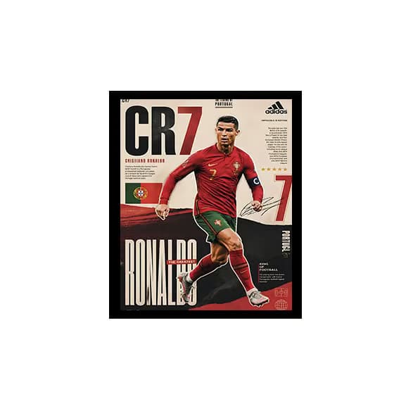 تابلو مخمل 35×45 طرح – Ronaldo