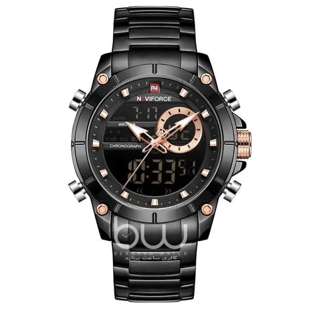 ساعت نیوی فورس مردانه | Naviforce 9163 Black