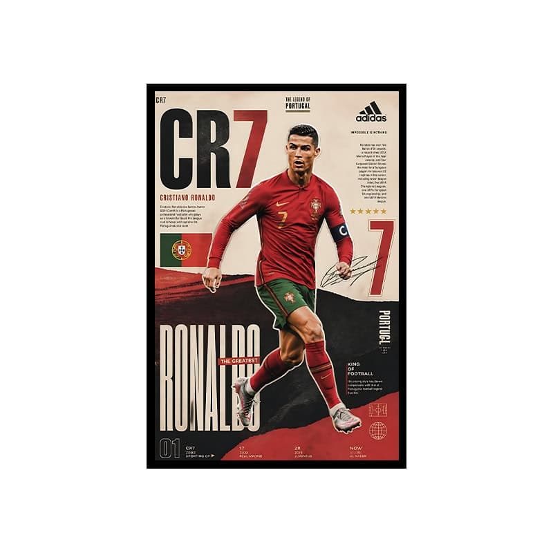 تابلو مخمل 60×40 طرح – Ronaldo