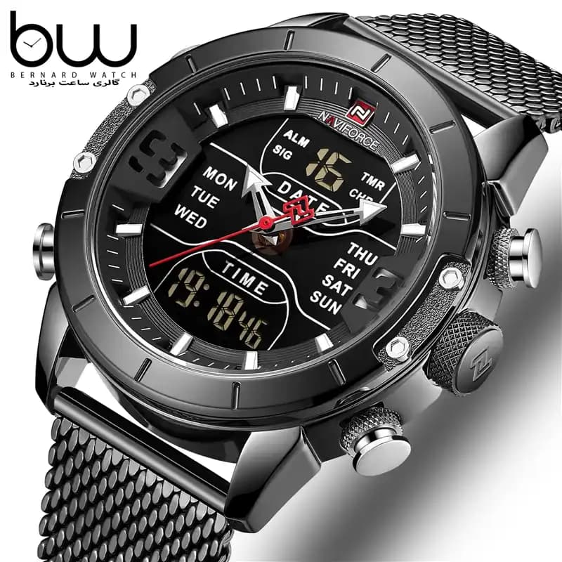 ساعت مچی نیوی فورس مردانه | Naviforce 9153 Black — تصویر ۲
