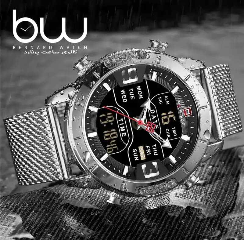 ساعت مچی نیوی فورس مردانه | Naviforce 9153 Silver — تصویر ۲