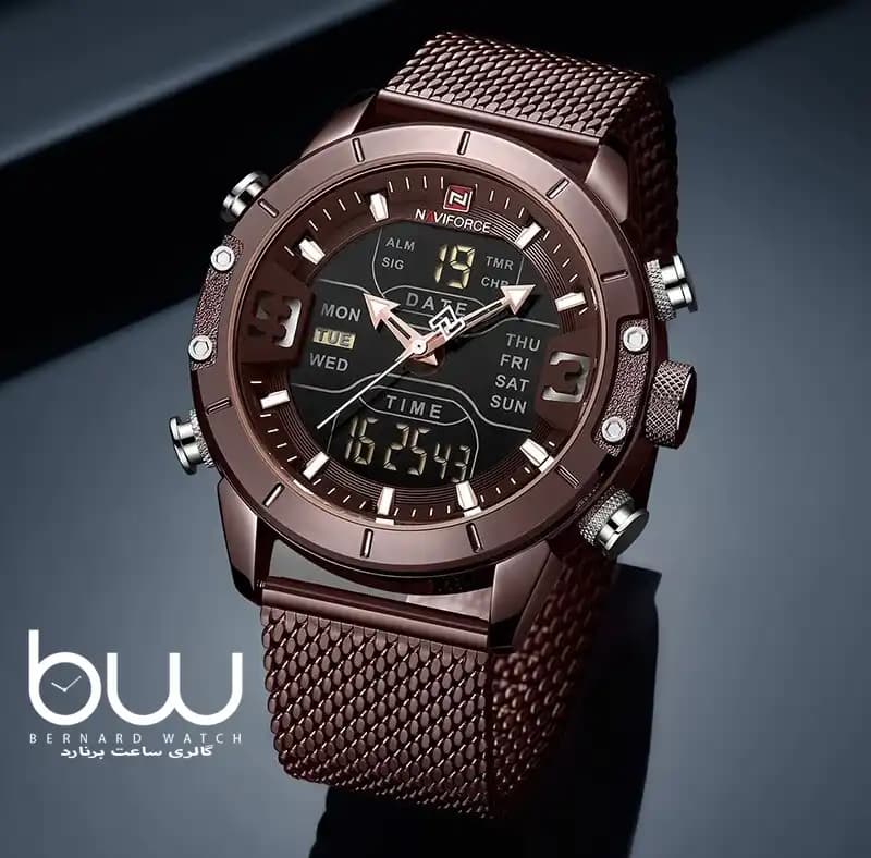 ساعت مچی نیوی فورس مردانه | Naviforce 9153 Brown — تصویر ۲