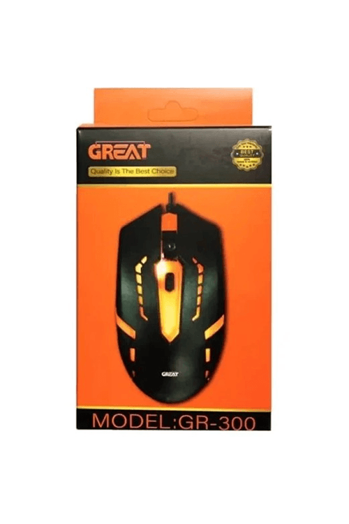 موس گیمینگ گریت GREAT GR‑300 سیم دار با دقت 1600 DPI — تصویر ۲