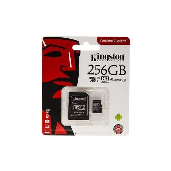 کارت حافظه microSDHC کینگستون مدل Canvas Select کلاس 10 استاندارد UHS-I U1 سرعت 80MBps ظرفیت 256 گیگابایت — تصویر ۲