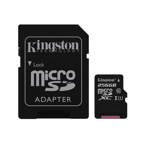 کارت حافظه microSDHC کینگستون مدل Canvas Select کلاس 10 استاندارد UHS-I U1 سرعت 80MBps ظرفیت 256 گیگابایت