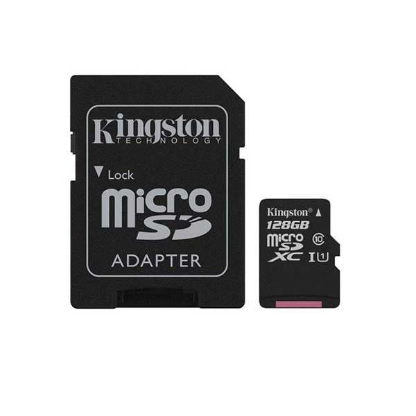 کارت حافظه microSDHC کینگستون مدل Canvas Select کلاس 10 استاندارد UHS-I U1 سرعت 80MBps ظرفیت 128 گیگابایت