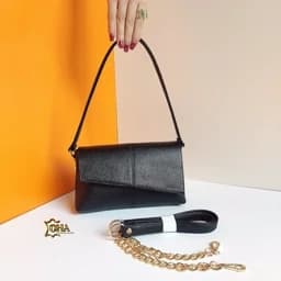 کیف دوشی دستی چرم گاوی کد 912/2 دخترانه و زنانه — تصویر ۲