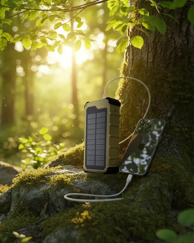 پاوربانک خورشیدی 20000 میلی آمپر پاورولوژی Powerology Solara Solar 20000mAh Power Bank PPBCHA99KH — تصویر ۳