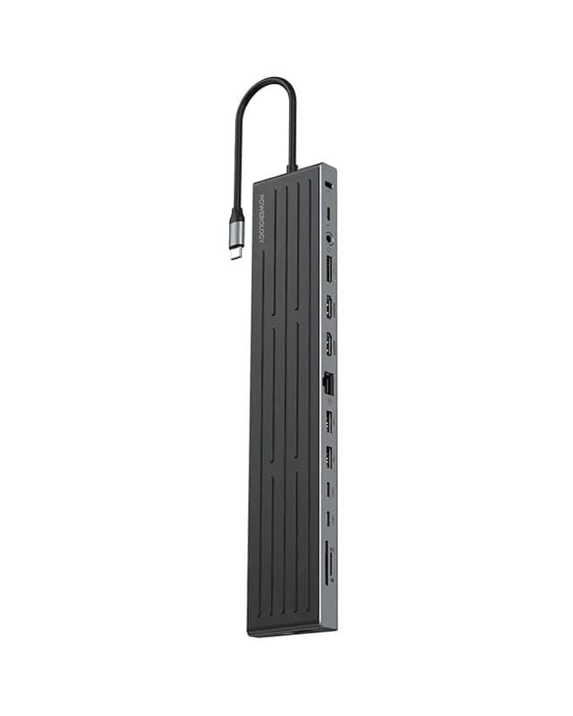 هاب 13 پورت پاورولوژی Powerology Nexis 13-in-1 USB-C Hub PWDC4DBBK
