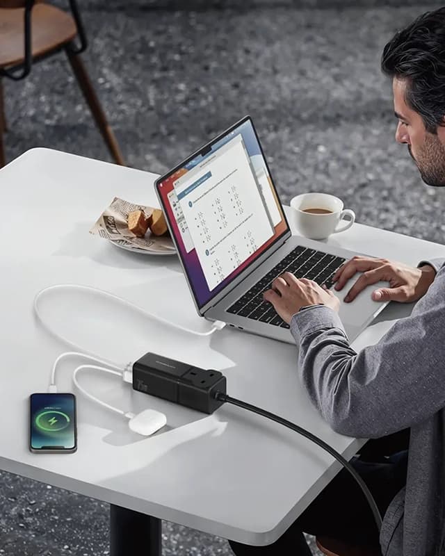 شارژر رومیزی 75 وات پاورولوژی Powerology Desktop Charging Station PWCUQC040 — تصویر ۳