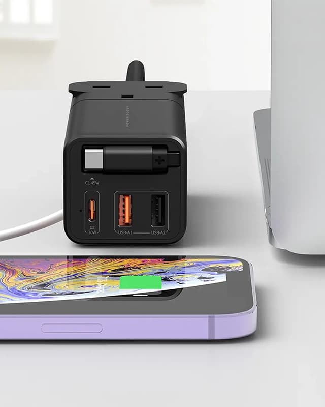 شارژر رومیزی 75 وات پاورولوژی Powerology Desktop Charging Station PWCUQC040 — تصویر ۲