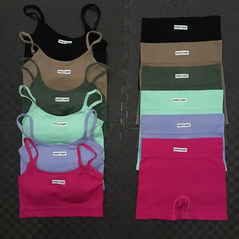 ست نیمتنه شرتک کبریتی سیملس وارداتی S-KS42 — تصویر ۲