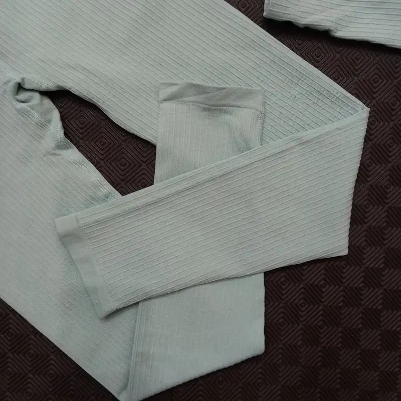 ست اورجینال کراپ و لگ سیملس کبریتی SO-K014 — تصویر ۵