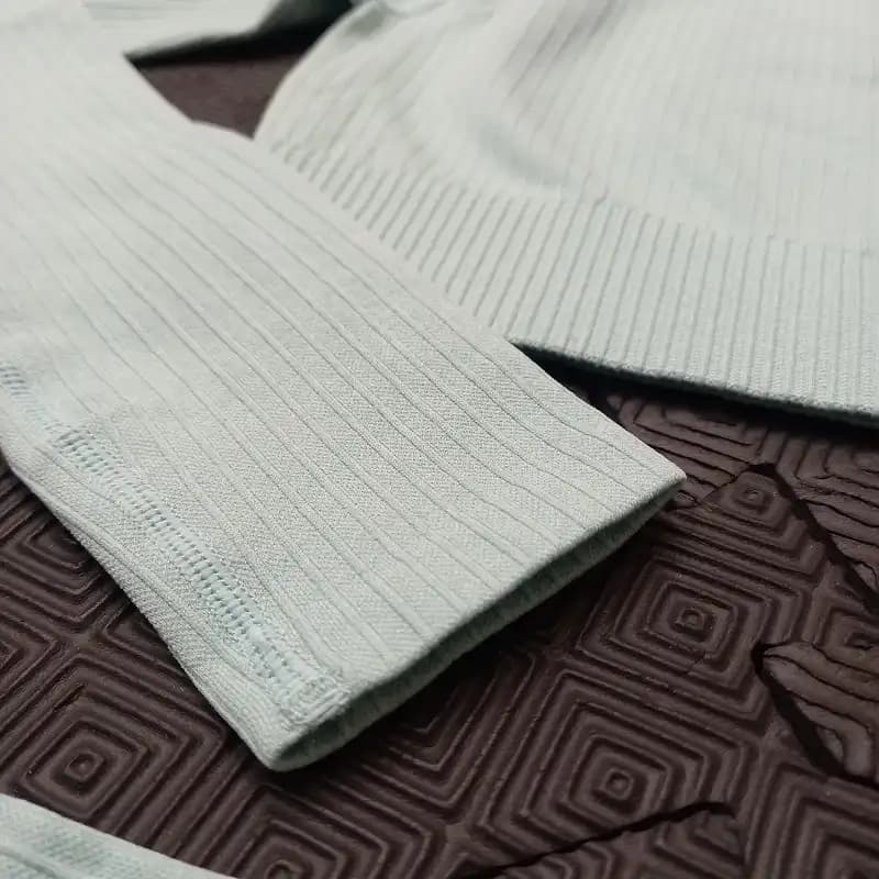 ست اورجینال کراپ و لگ سیملس کبریتی SO-K014 — تصویر ۸