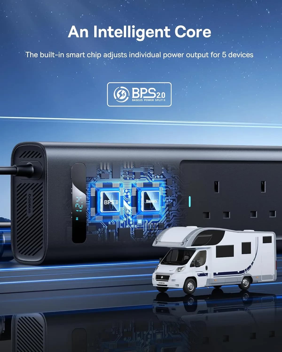 اینورتر 300 وات بیسوس Baseus 300W Car Power Inverter BS-CI30-05 — تصویر ۳