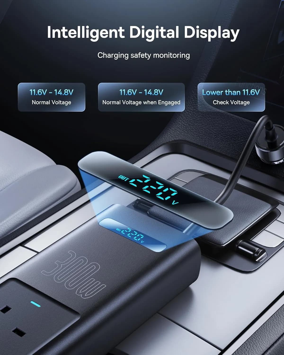 اینورتر 300 وات بیسوس Baseus 300W Car Power Inverter BS-CI30-05 — تصویر ۶
