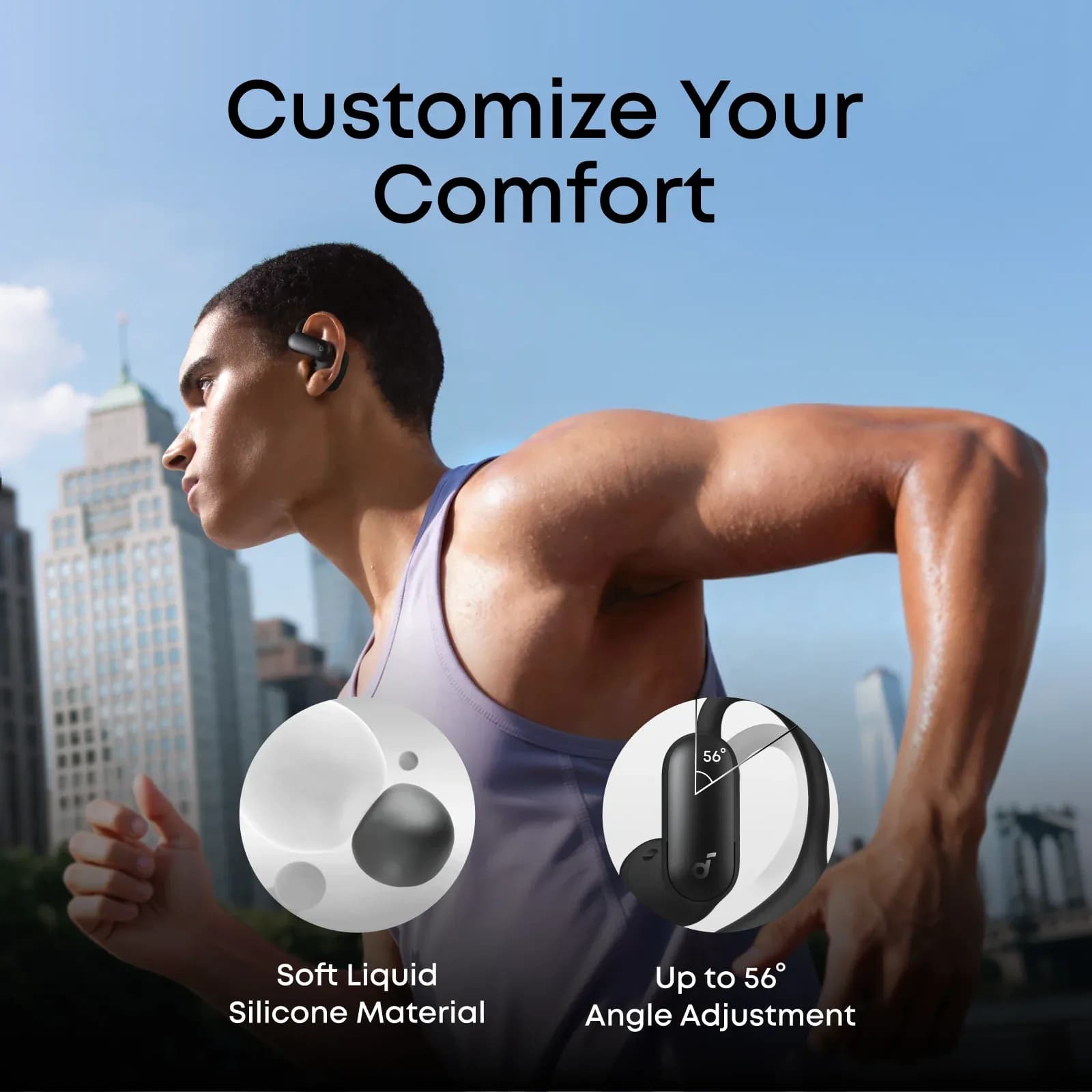 هدفون بی سیم انکر Anker Soundcore Aerofit 2 Pro A3875 — تصویر ۶