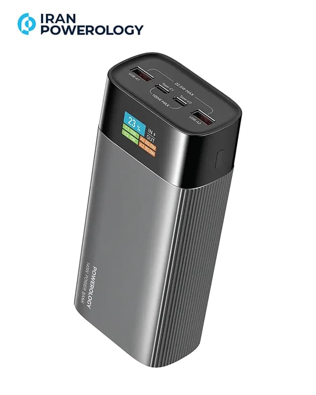 پاوربانک 40000 میلی آمپر پاورولوژی Powerology VoltEdge 40000mAh Power Bank PPBCHA87GY — تصویر ۵