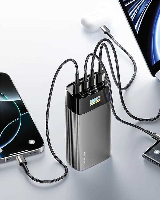 پاوربانک 40000 میلی آمپر پاورولوژی Powerology VoltEdge 40000mAh Power Bank PPBCHA87GY — تصویر ۲