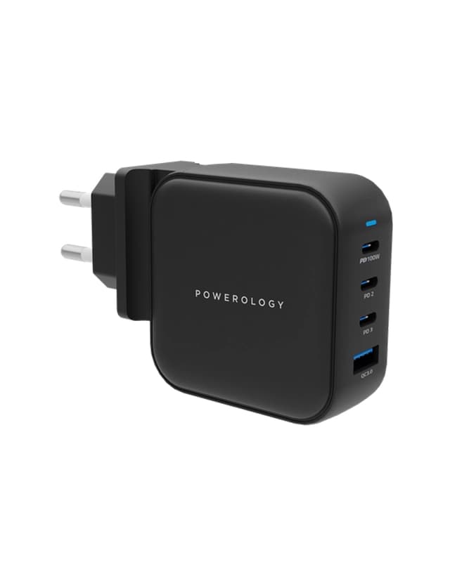 شارژر 100 وات پاورولوژی Powerology 100W Triple PD charger PWC006