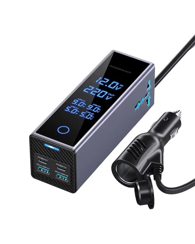 اینورتر 300 وات پاورولوژی Powerology 300W Power Inverter PWC044