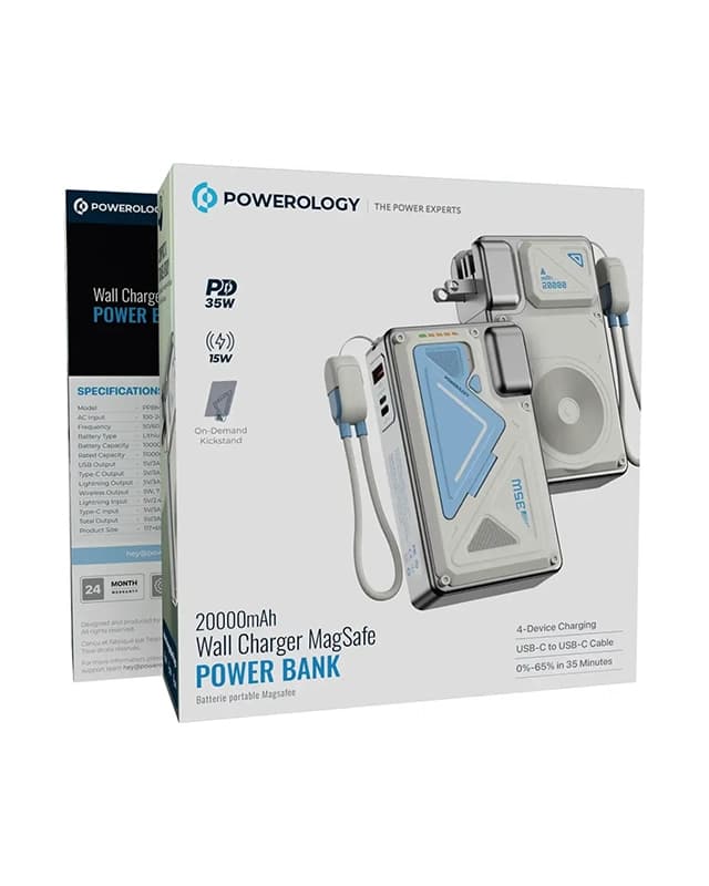 پاوربانک و شارژر پاورولوژی Powerology 20000mAh Charger PPBMH104 — تصویر ۵
