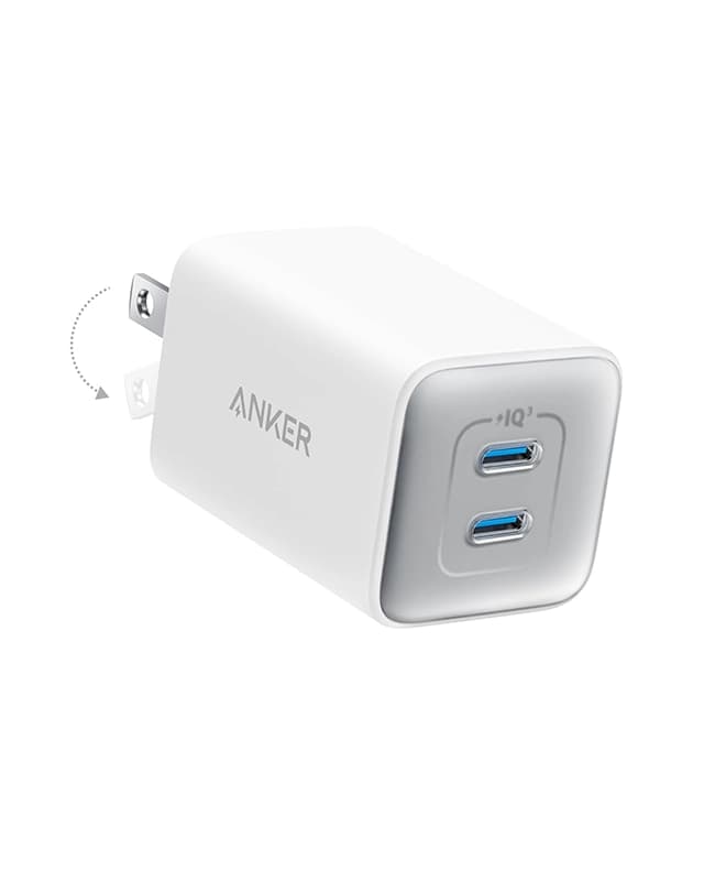 شارژر دیواری 47 وات انکر شارژر انکر Anker Nano 3 47W GaN Charger A2039 دوپین تاشو